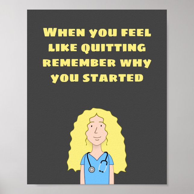 Blond Nurse Poster (Front)