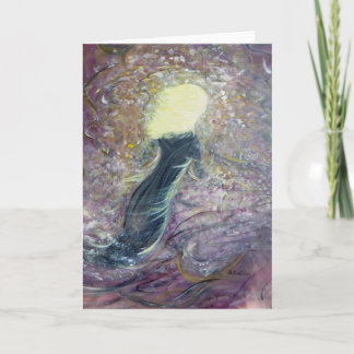 "Blond Smoke" Blank Greeting Card