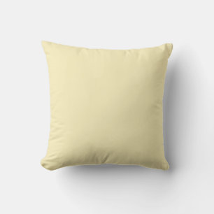 Blond Solid Color Throw Pillow