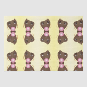 Blonde Afro, Popping Pink Bubblegum Tissue Paper