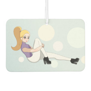 Blonde Anime Girl Air Freshener
