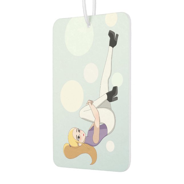 Blonde Anime Girl Air Freshener (Left)