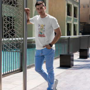 Blonde Anime Girl Winking T-Shirt