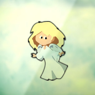 Blonde Baby Angel Cute Christmas Cartoon Window Cling
