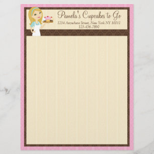 Blonde Baker Cupcake D12 Letterhead 1