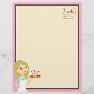 Blonde Baker Cupcake D12 Letterhead 4