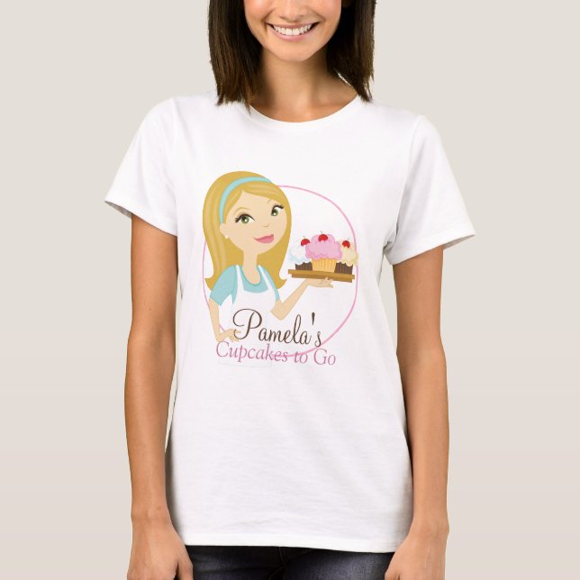 Blonde Baker Cupcake D12 T-Shirt Design 1 (Devant)