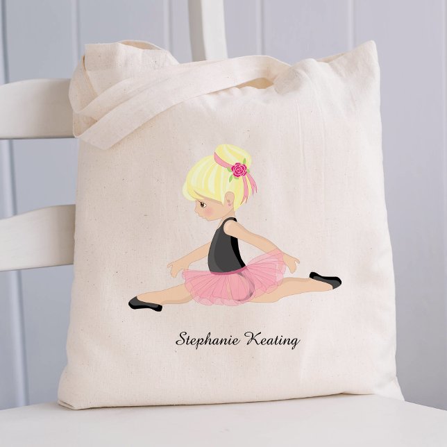 Blonde Ballerina Sac fourre-tout personnalisé (Créateur téléchargé)