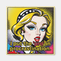 Blonde Bombshell Pop Art Design with funny text