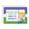 Blonde Boy Gymnastics Birthday Invitations