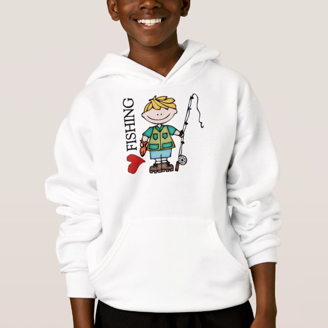 Blonde Boy I Love Fishing (Front)