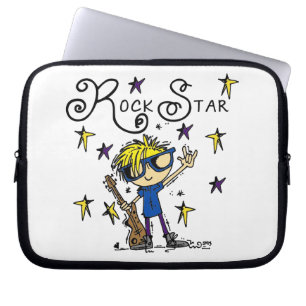 Blonde Boy Rock Star Laptop Sleeve