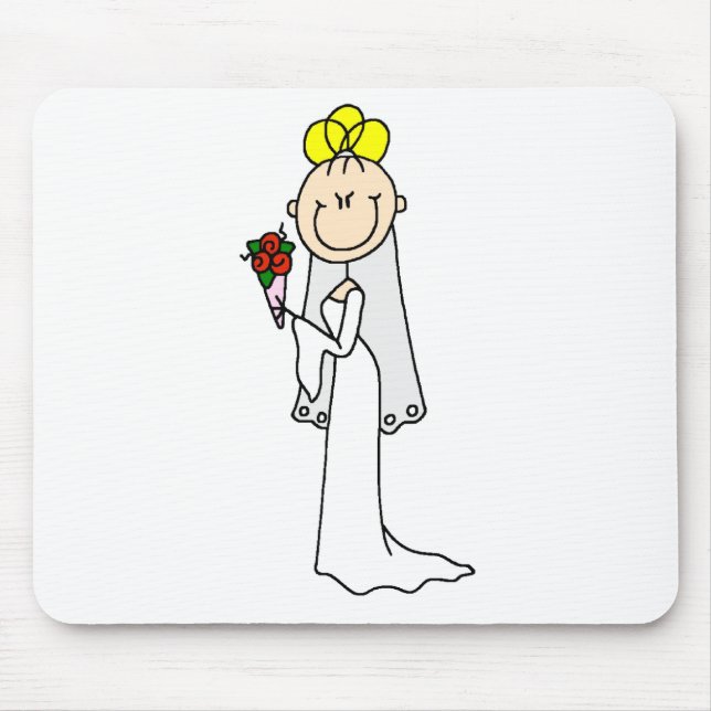 Blonde Bride Mousepad (Front)