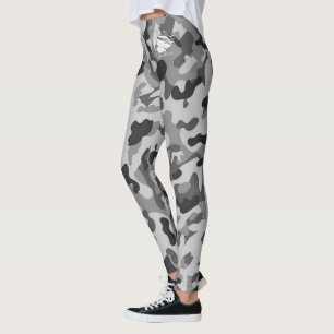 Blonde & Broke - Grey Black Camouflage Leggings