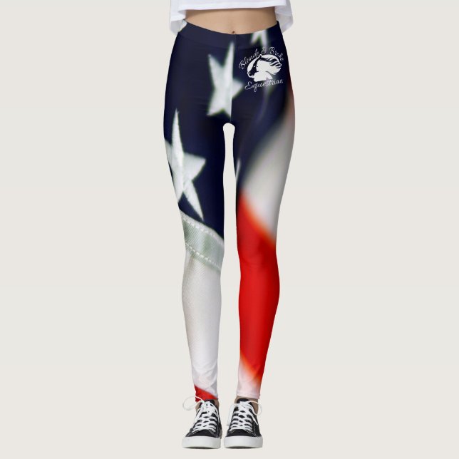 Blonde & Broke - Leggings à motifs - Logo Blanc (Devant)