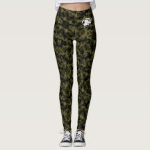 Blonde & Broke - Leggings Camouflage Vert