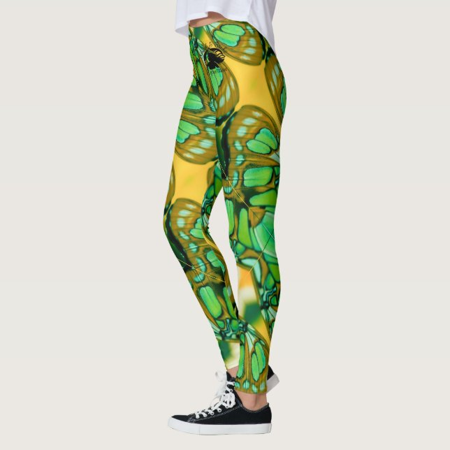 Blonde & Broke - Patterned Leggings - Black Logo (Left)