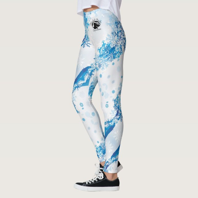 Blonde & Broke - Patterned Leggings - Black Logo (Left)