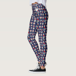 Blonde & Broke - Patterned Leggings - White Logo