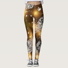 Blonde & Broke - Patterned Leggings - White Logo