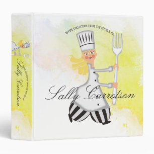 Blonde chef pantaloons recette classeur