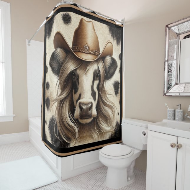 Blonde Country Cow Girl Funny (In Situ)