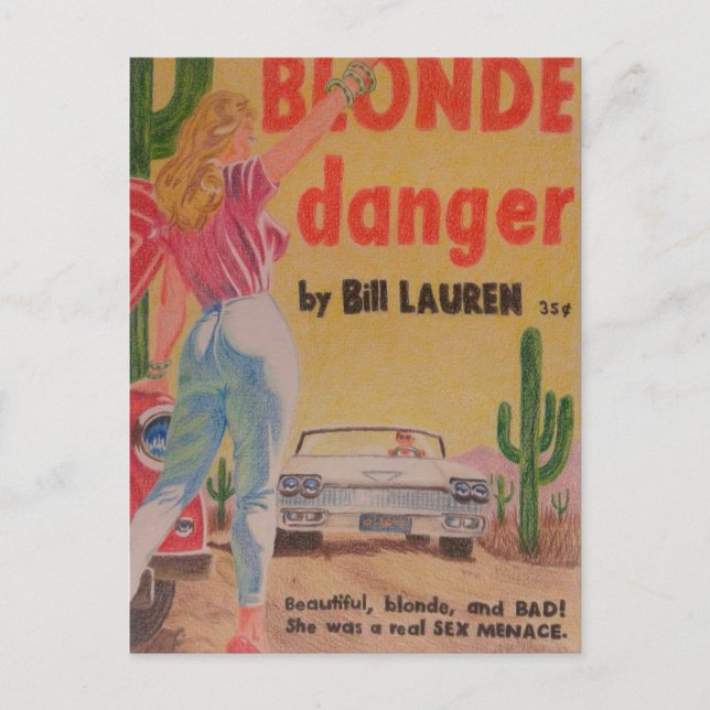 Blonde Danger postcard (Front)