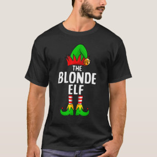 Blonde Elf Matching Family Group Christmas Party P T-Shirt