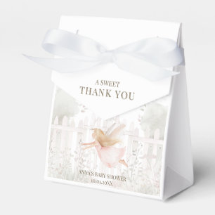 Blonde Fairy Baby Shower Thank You Favor Box
