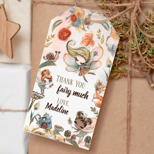 Blonde Fairy Birthday Enchanted Forest Favor Tags 