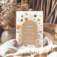Blonde Fairy First Birthday Fall Wildflower Party