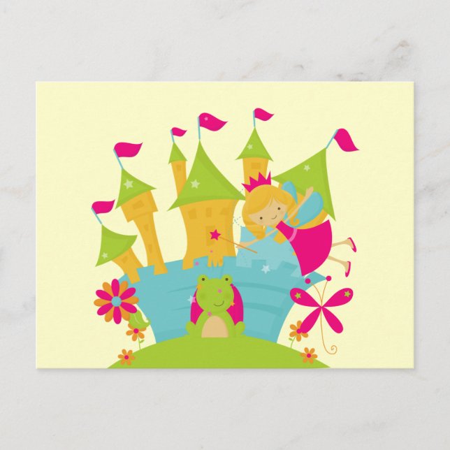 Blonde Fairy Princess Postcard (Front)