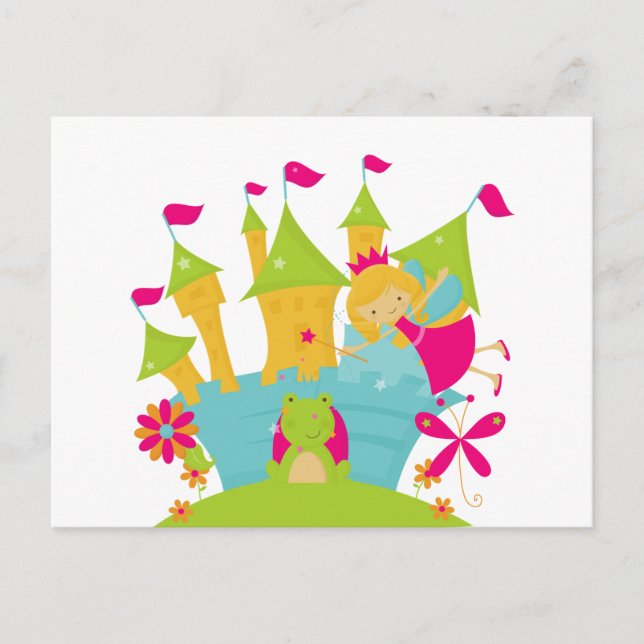 Blonde Fairy Princess Postcard (Front)