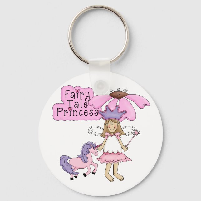 Blonde Fairy Tale Princess Keychain (Front)