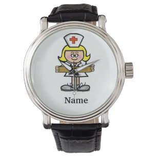 Blonde Female Nurse Watch  Customize It!