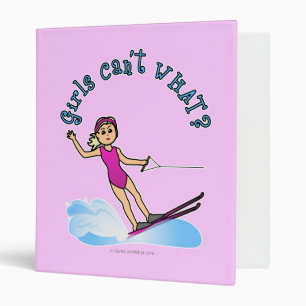 Blonde Female Water Skier Binder