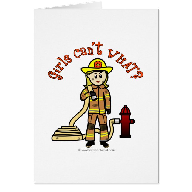 Blonde Firefighter Girl (Front)