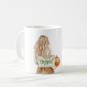 Blonde Girl Farmer's Market Organic  Coffee Mug