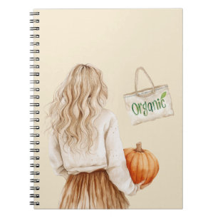 Blonde Girl Farmer's Market Organic Notebook