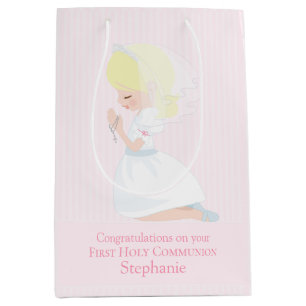 Blonde Girl First Communion Gift Bag