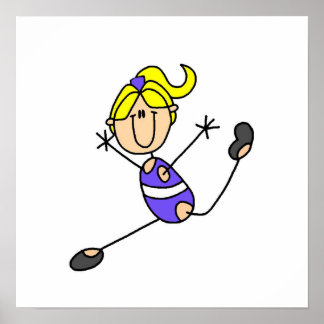 Blonde Girl Gymnast Poster