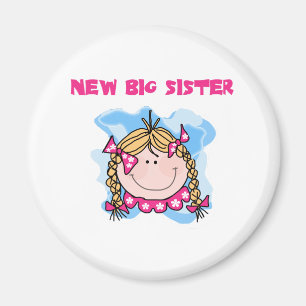 Blonde Girl New Big Sister Magnet