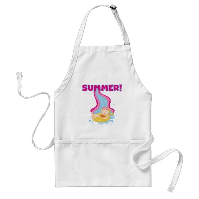 Blonde Girl Summer Standard Apron (Front)