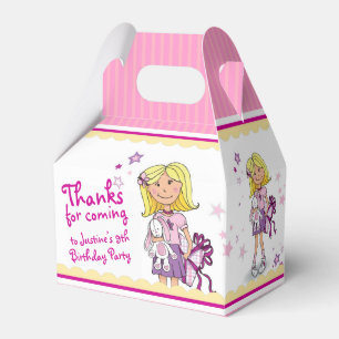 Blonde Girls 9th birthday gift thank you favour bo Favor Box