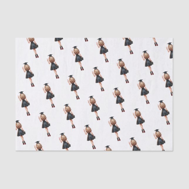 Blonde Graduate 'Je L'Ai Fait' Papier Mousseline (Recto)