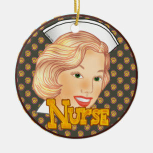 Blonde Hair Nurse  Ornament