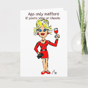 Blonde jillie AGE ONLY MATTERS Card