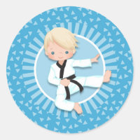 Blonde Karate Boy Judo Martial Arts