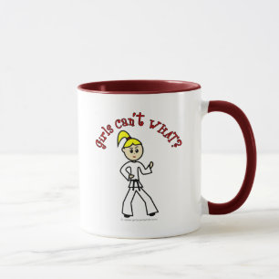 Blonde Karate Girl Mug