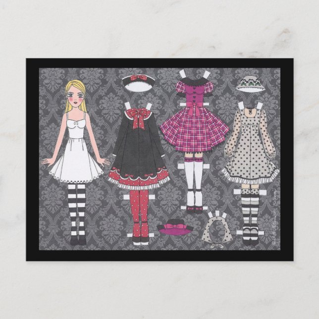 Blonde Lolita Papier carte postale (Devant)